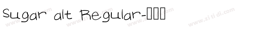 Sugar alt Regular字体转换